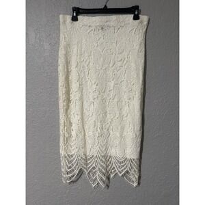 Material Girl Long Lace Pencil Skirt Size Xl